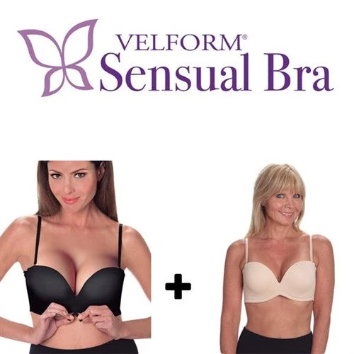 VELFORM SENSUAL BRA BLACK + NUDE