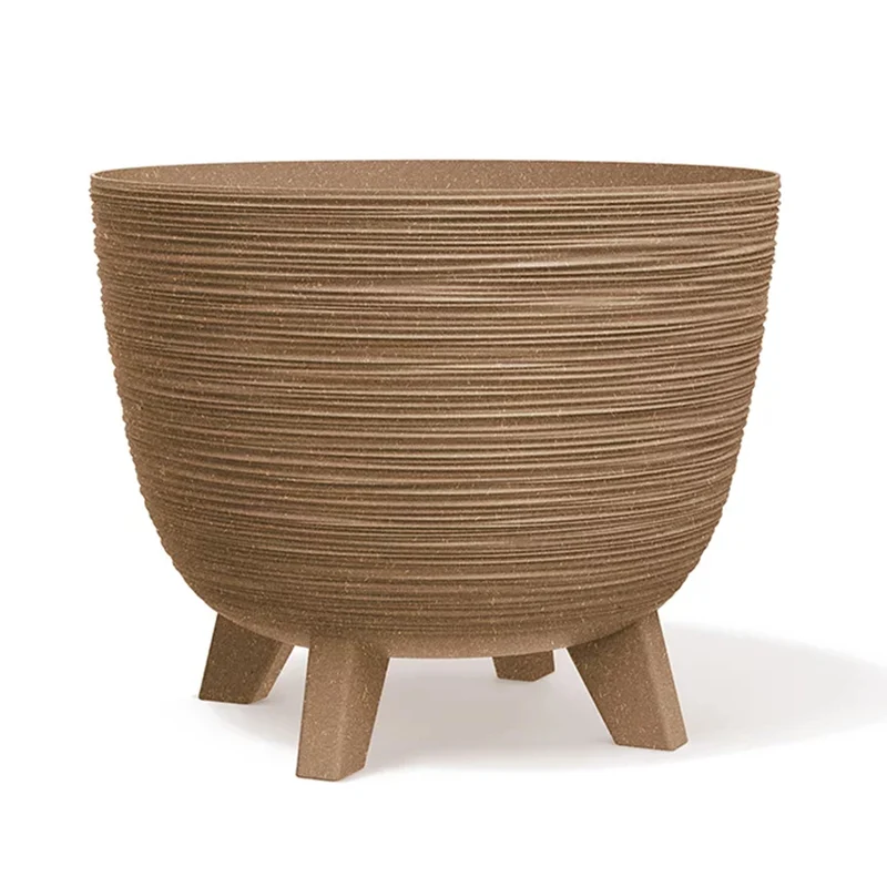 Prosperplast DFUR300W-4665W Flower Pot Planter with Legs Furu ECO Wood 9.5 L