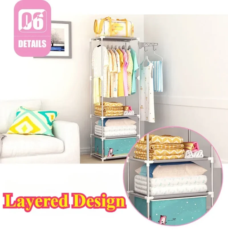 Portant Vêtement Moderne – Support Multifonction pour Chambre, Salon et Entrée