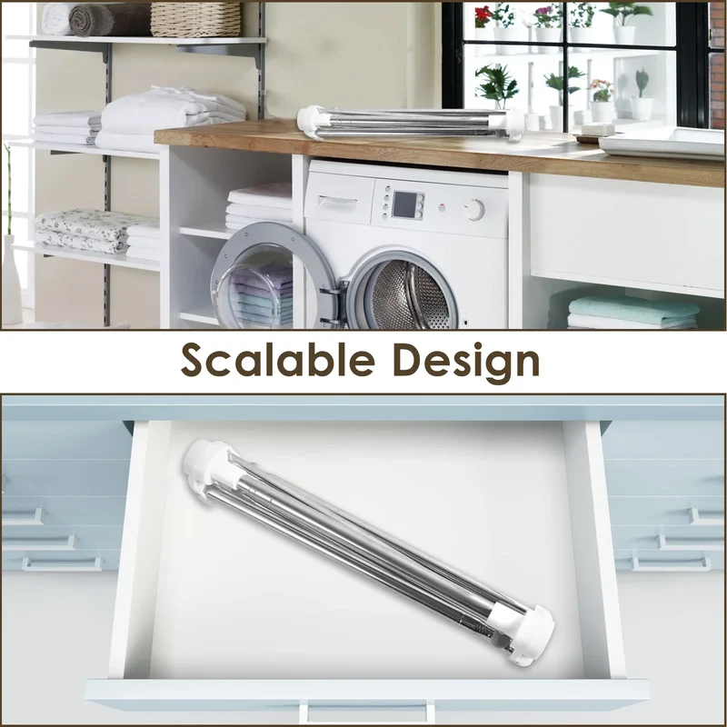 Portant Pliable en Acier Inoxydable – Séchoir et Support à Vêtements Portable pour Intérieur et Extérieur