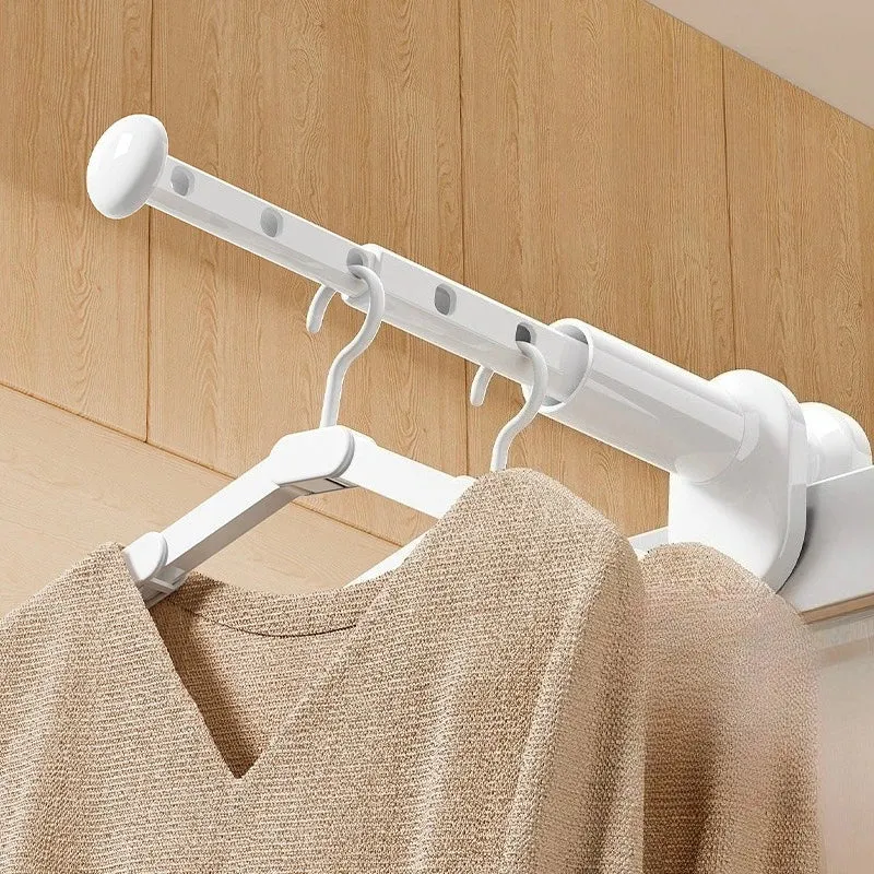Portant Télescopique de Voyage sans Perçage – Pliable et Portable pour Hôtels, Déplacements Professionnels et Intérieurs
