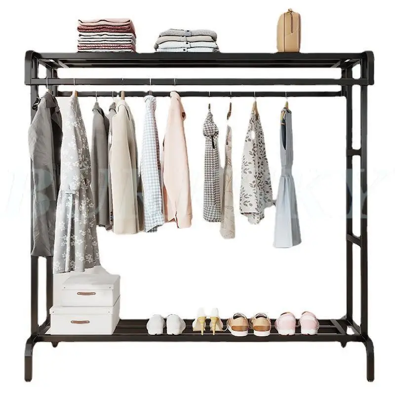 Système de Dressing avec Portant et Rangement Multicouche – Armoire Ouverte pour Chambre