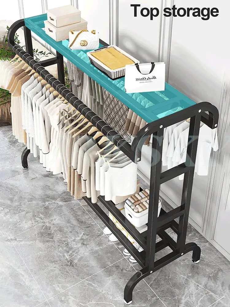 Système de Dressing avec Portant et Rangement Multicouche – Armoire Ouverte pour Chambre