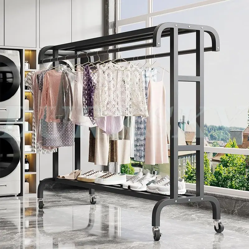 Système de Dressing avec Portant et Rangement Multicouche – Armoire Ouverte pour Chambre