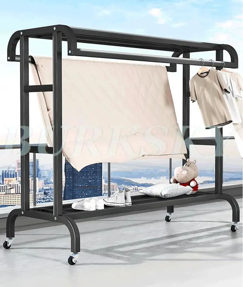 Système de Dressing avec Portant et Rangement Multicouche – Armoire Ouverte pour Chambre