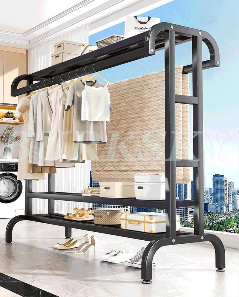 Système de Dressing avec Portant et Rangement Multicouche – Armoire Ouverte pour Chambre