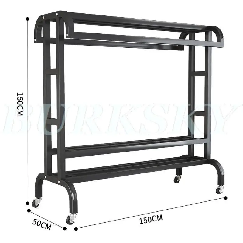 Système de Dressing avec Portant et Rangement Multicouche – Armoire Ouverte pour Chambre