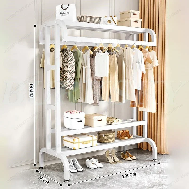 Système de Dressing avec Portant et Rangement Multicouche – Armoire Ouverte pour Chambre