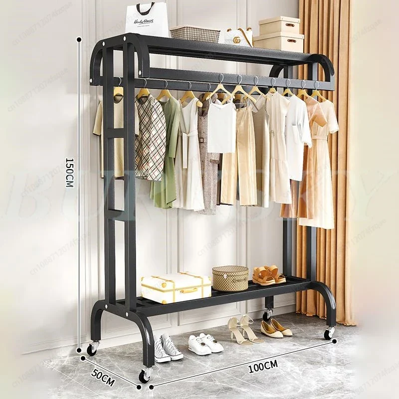 Système de Dressing avec Portant et Rangement Multicouche – Armoire Ouverte pour Chambre