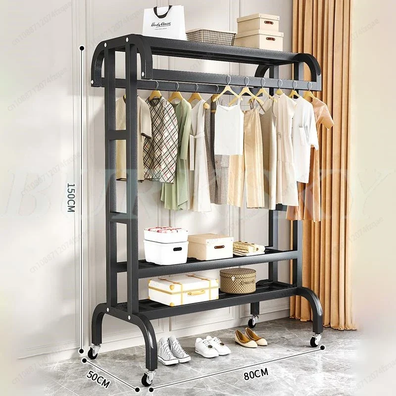 Système de Dressing avec Portant et Rangement Multicouche – Armoire Ouverte pour Chambre