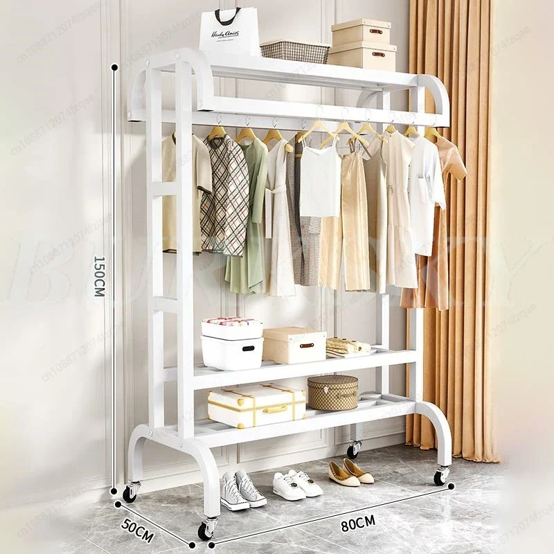 Système de Dressing avec Portant et Rangement Multicouche – Armoire Ouverte pour Chambre
