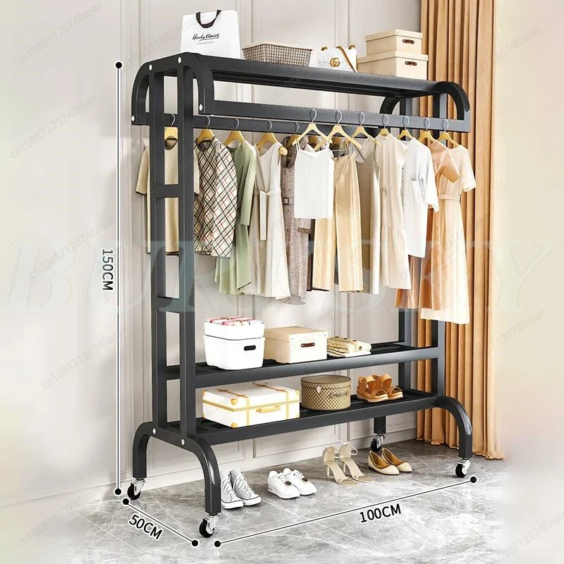 Système de Dressing avec Portant et Rangement Multicouche – Armoire Ouverte pour Chambre