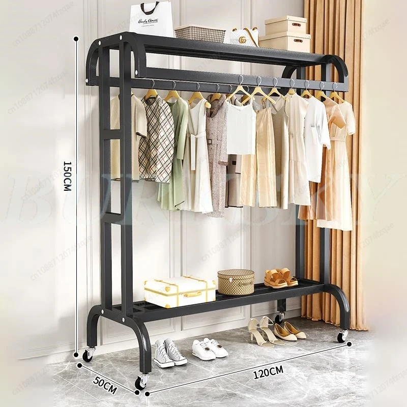 Système de Dressing avec Portant et Rangement Multicouche – Armoire Ouverte pour Chambre