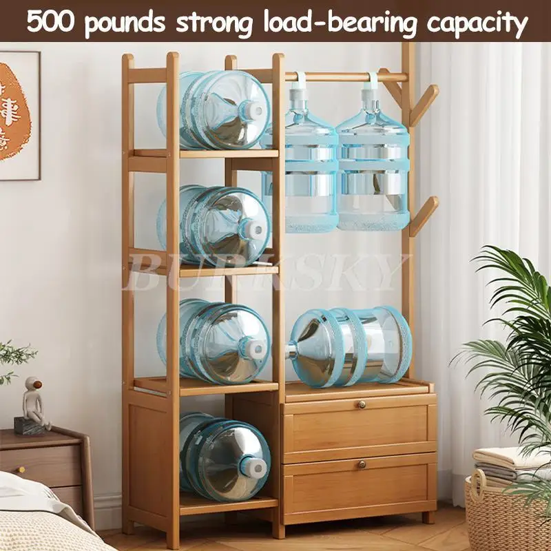 Portant à Vêtements Mobile avec Étagère et Penderie Murale – Cloakroom Multifonction