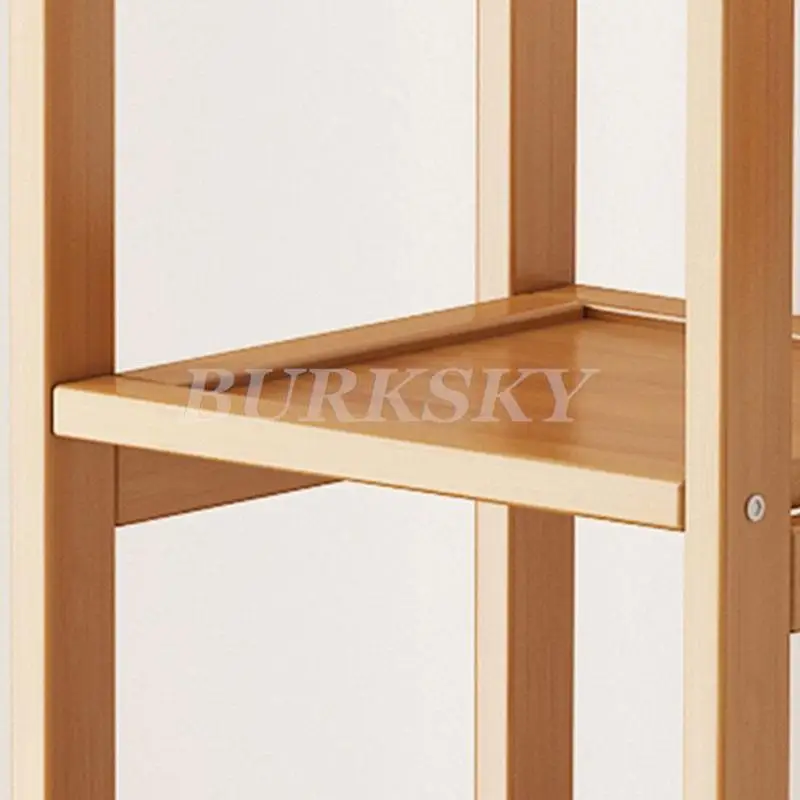 Portant à Vêtements Mobile avec Étagère et Penderie Murale – Cloakroom Multifonction