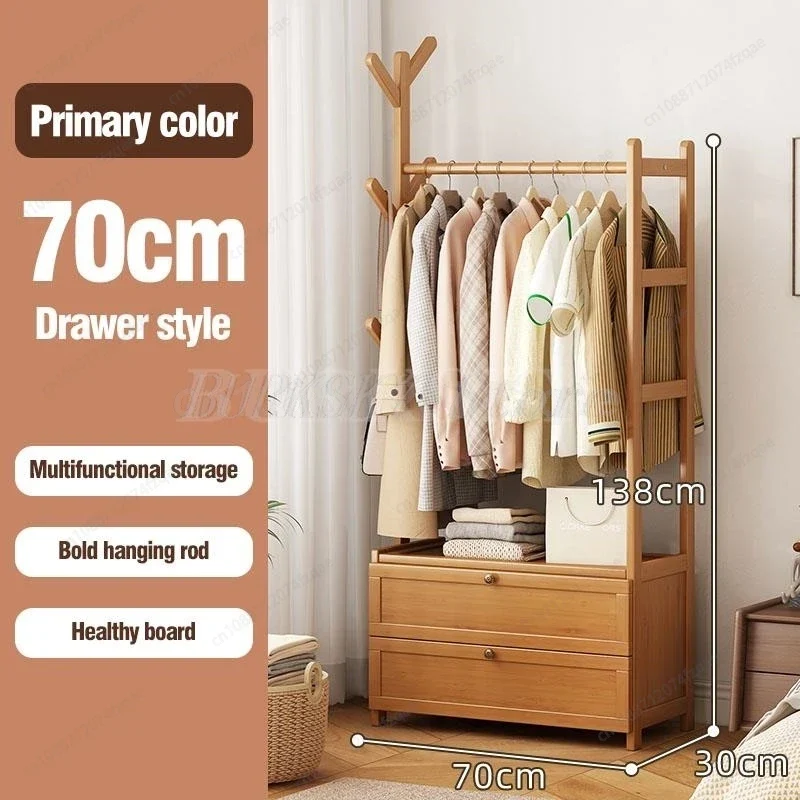 Portant à Vêtements Mobile avec Étagère et Penderie Murale – Cloakroom Multifonction