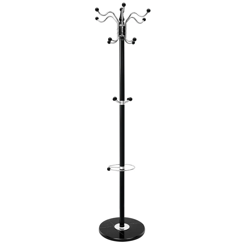 Portant robuste — cadre inox et base en marbre (tête rotative 360°)