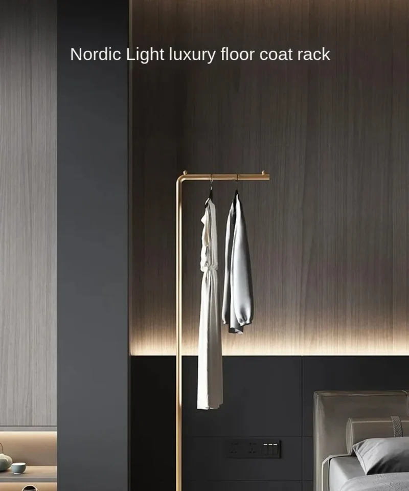 Portant sur pied simple — tige unique « light luxury »
