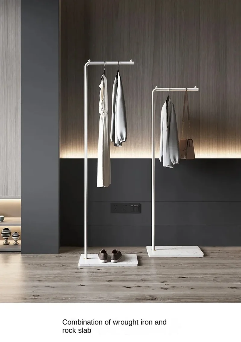 Portant sur pied simple — tige unique « light luxury »