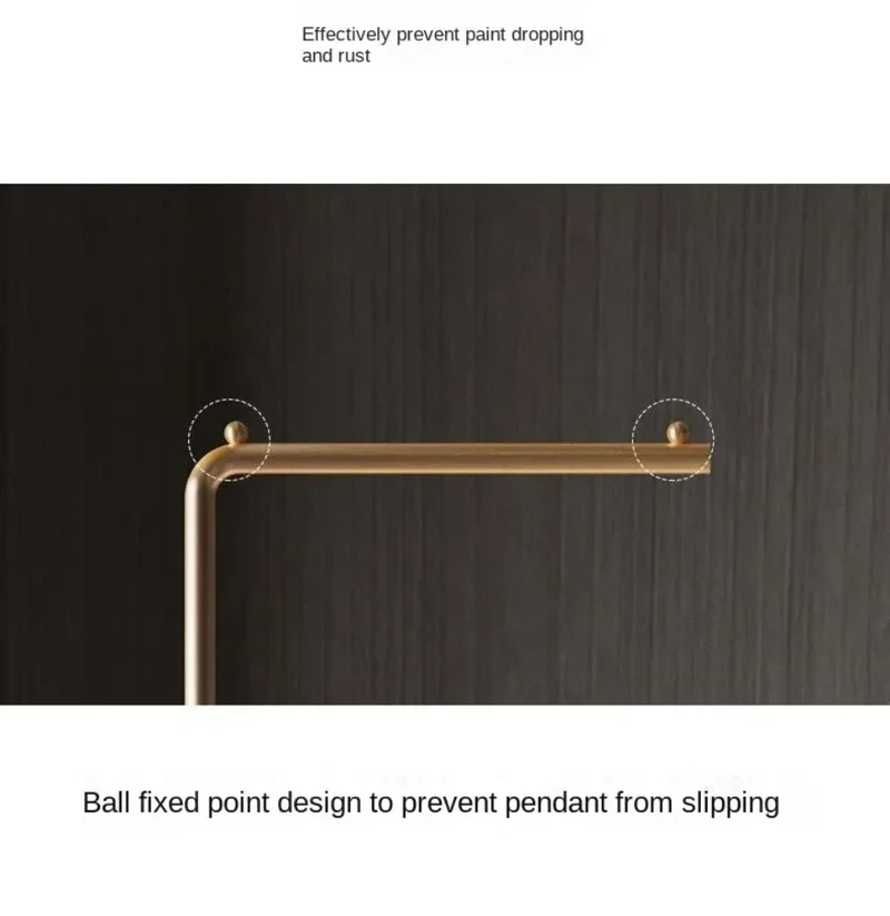 Portant sur pied simple — tige unique « light luxury »
