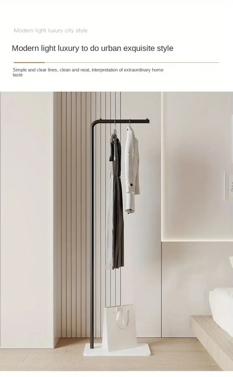 Portant sur pied simple — tige unique « light luxury »
