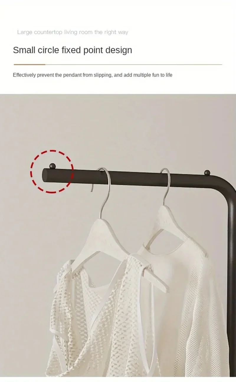 Portant sur pied simple — tige unique « light luxury »