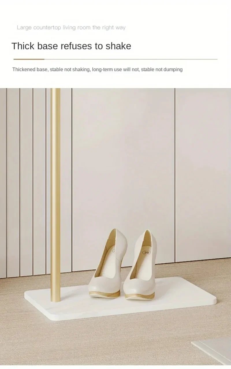 Portant sur pied simple — tige unique « light luxury »