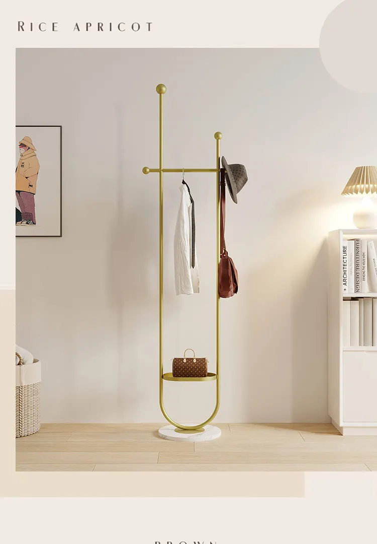 Portant sur pied portable — porte-vêtements et chapeaux moderne pour chambre ou présentation en boutique