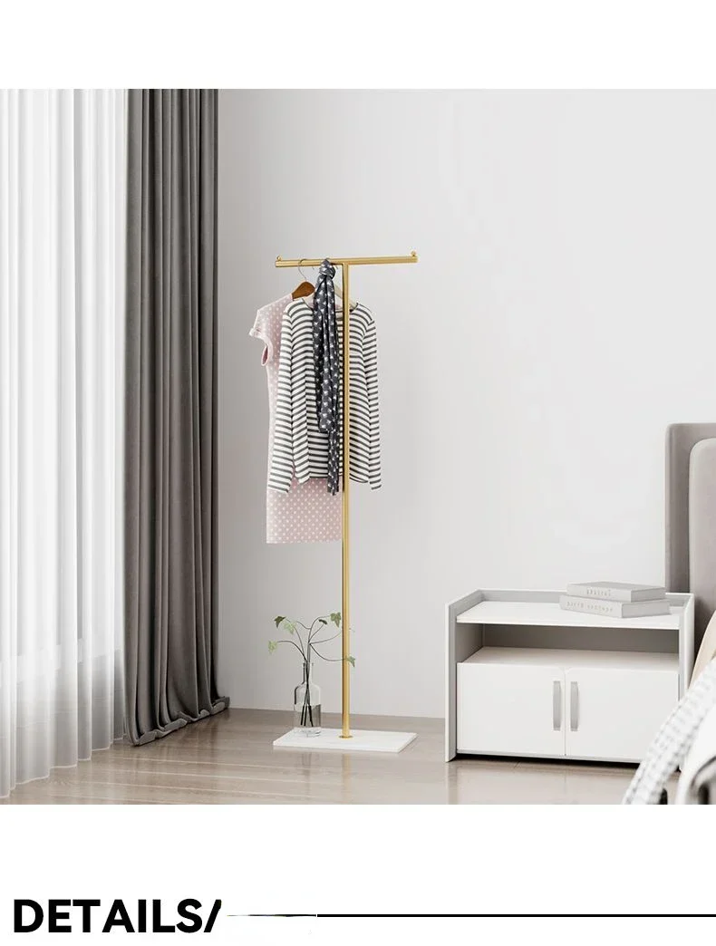 Porte-manteaux moderne en fer — portant vertical sur pied, gain de place pour coin de pièce