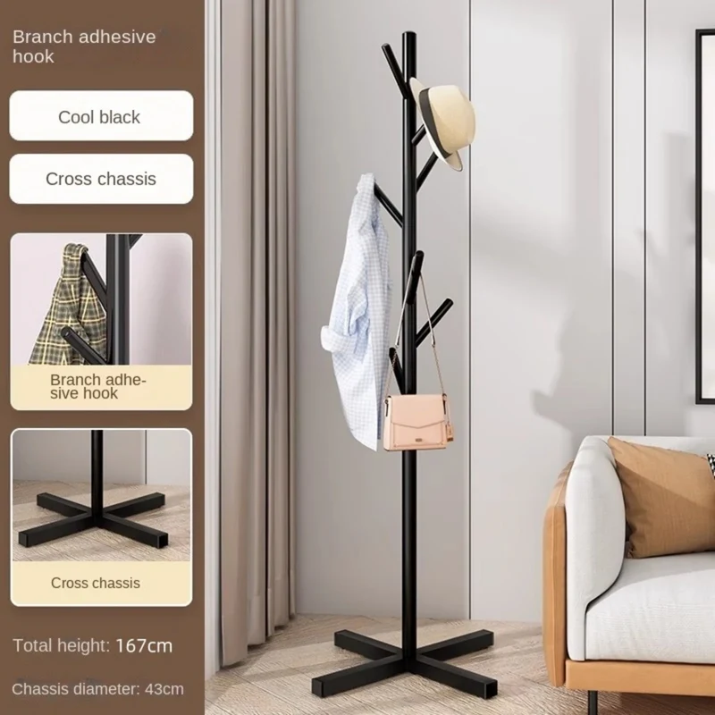 Portant métal à base en marbre — porte-manteaux moderne sur pied, très stable