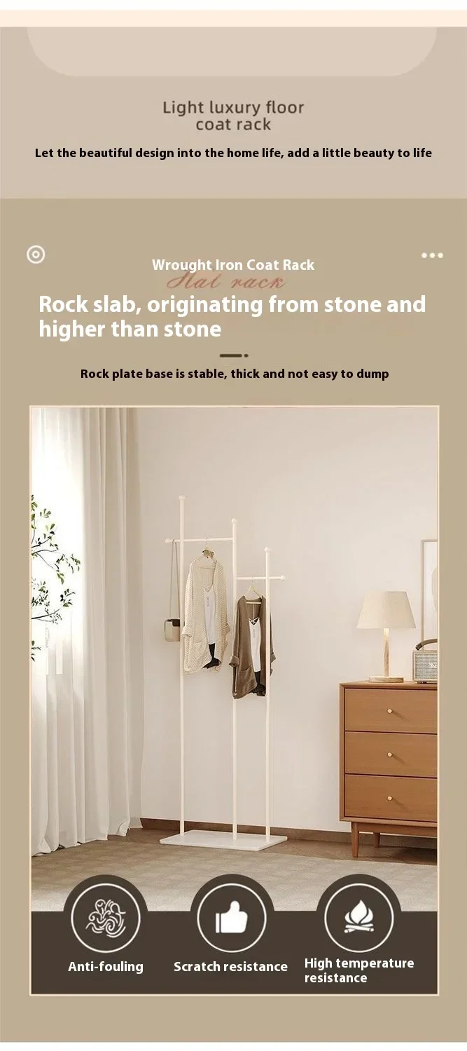 Portant vertical scandinave — porte-manteaux métal gain de place (salon/chambre/bureau)