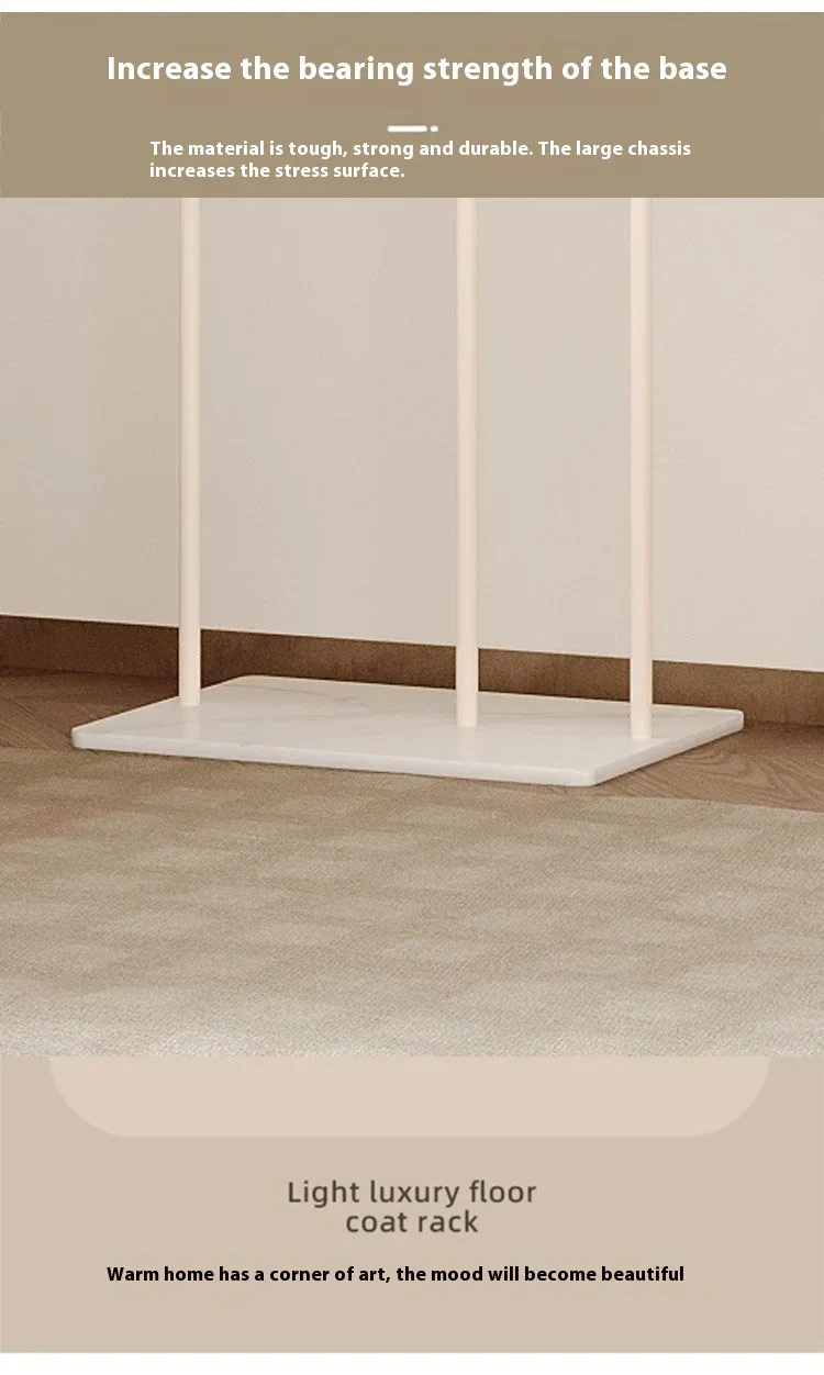 Portant vertical scandinave — porte-manteaux métal gain de place (salon/chambre/bureau)