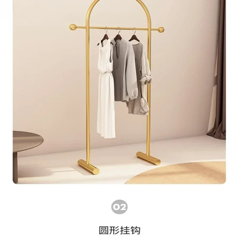 Penderie d’angle sur mât — rangement suspendu pour chambre, structure en acier inoxydable