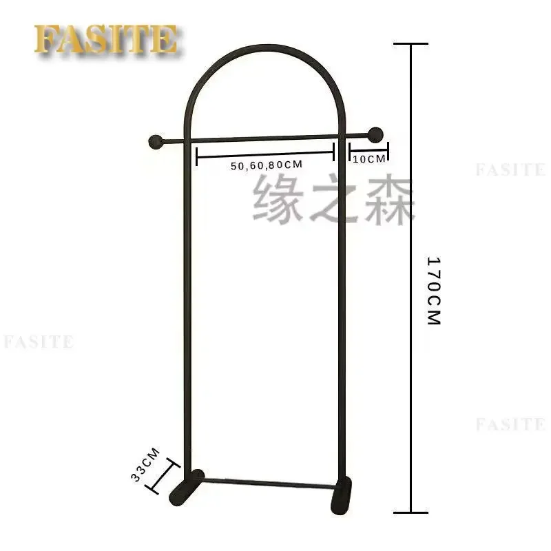 Penderie d’angle sur mât — rangement suspendu pour chambre, structure en acier inoxydable