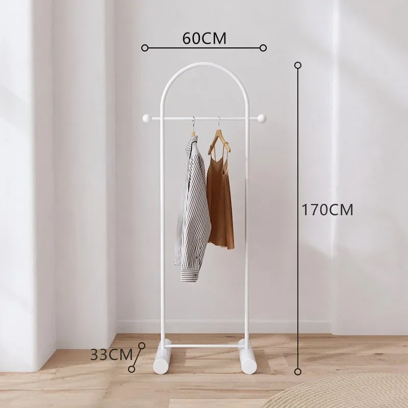 Penderie d’angle sur mât — rangement suspendu pour chambre, structure en acier inoxydable