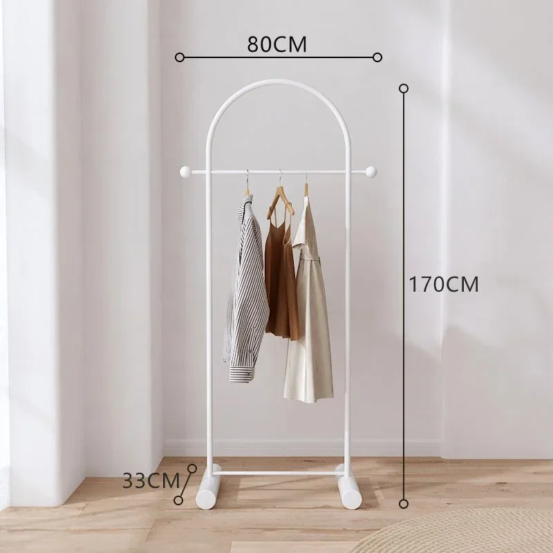 Penderie d’angle sur mât — rangement suspendu pour chambre, structure en acier inoxydable