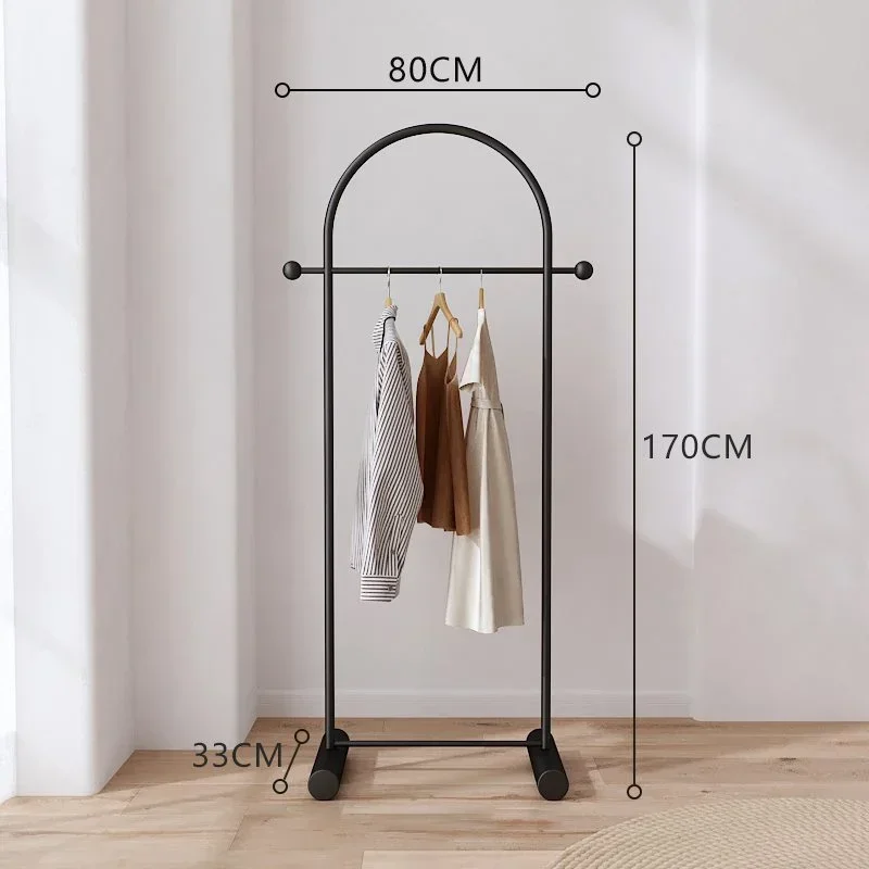 Penderie d’angle sur mât — rangement suspendu pour chambre, structure en acier inoxydable