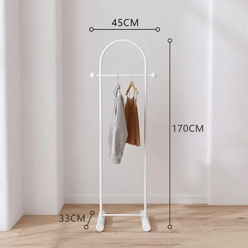 Penderie d’angle sur mât — rangement suspendu pour chambre, structure en acier inoxydable