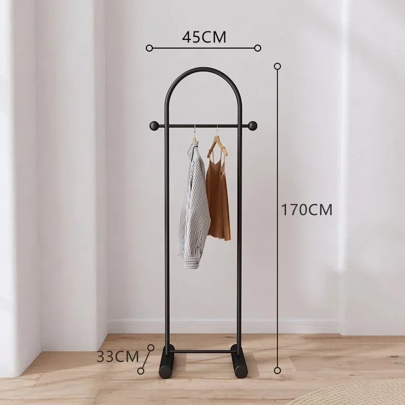 Penderie d’angle sur mât — rangement suspendu pour chambre, structure en acier inoxydable