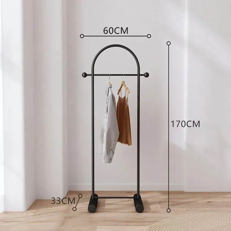 Penderie d’angle sur mât — rangement suspendu pour chambre, structure en acier inoxydable