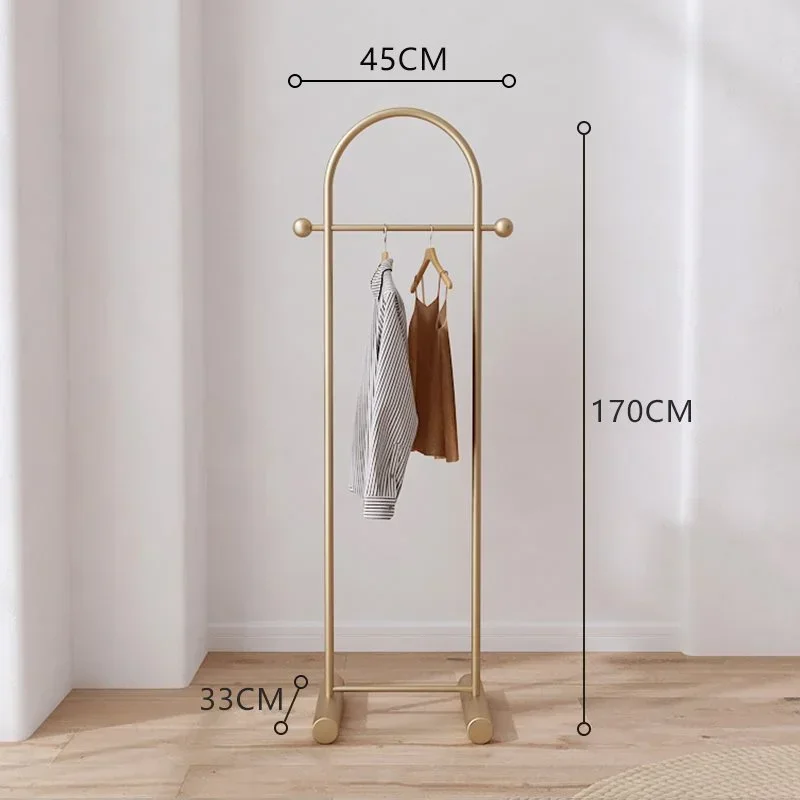 Penderie d’angle sur mât — rangement suspendu pour chambre, structure en acier inoxydable