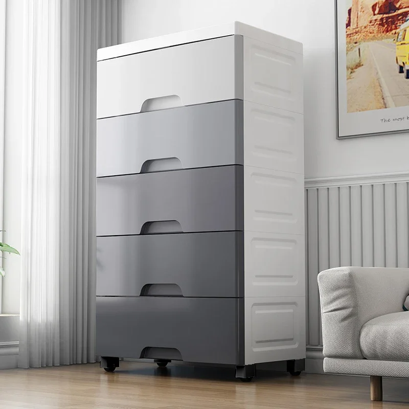 Commode de rangement modulable 3 à 7 tiroirs – polypropylène, anti-poussière (vêtements)