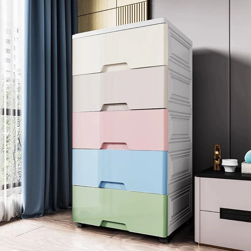 Commode de rangement modulable 3 à 7 tiroirs – polypropylène, anti-poussière (vêtements)