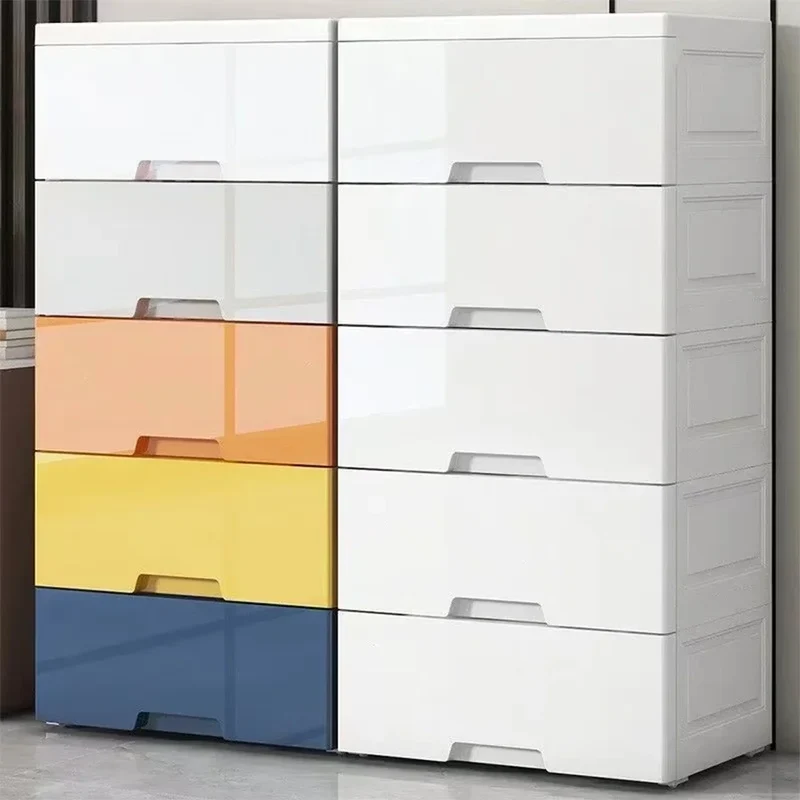 Commode de rangement modulable 3 à 7 tiroirs – polypropylène, anti-poussière (vêtements)