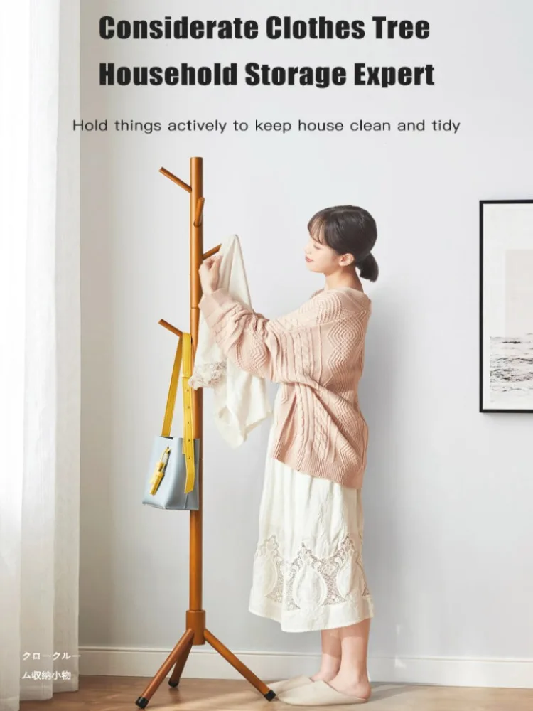 Portemanteau d’intérieur polyvalent « light luxury » – vêtements, chapeaux & sacs (montage facile)