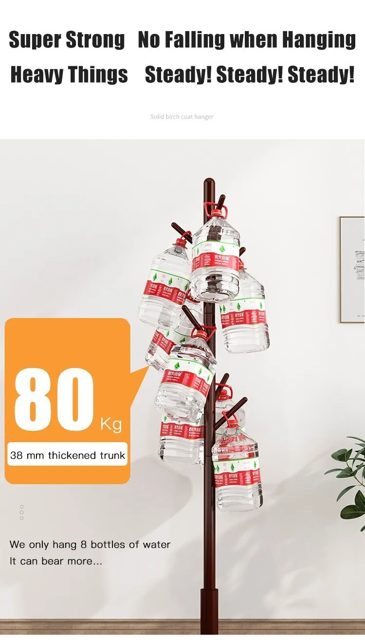 Portemanteau d’intérieur polyvalent « light luxury » – vêtements, chapeaux & sacs (montage facile)