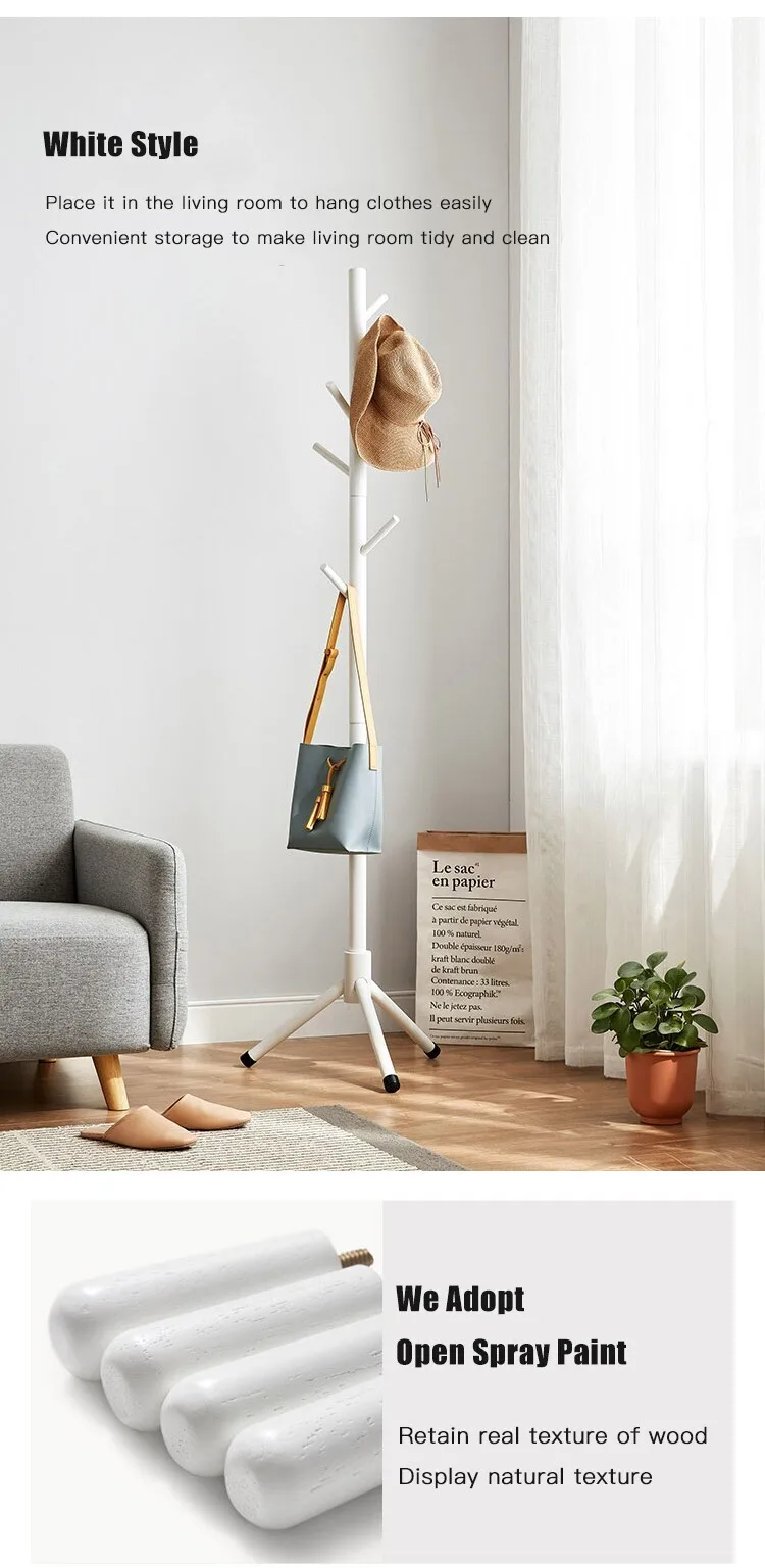 Portemanteau d’intérieur polyvalent « light luxury » – vêtements, chapeaux & sacs (montage facile)
