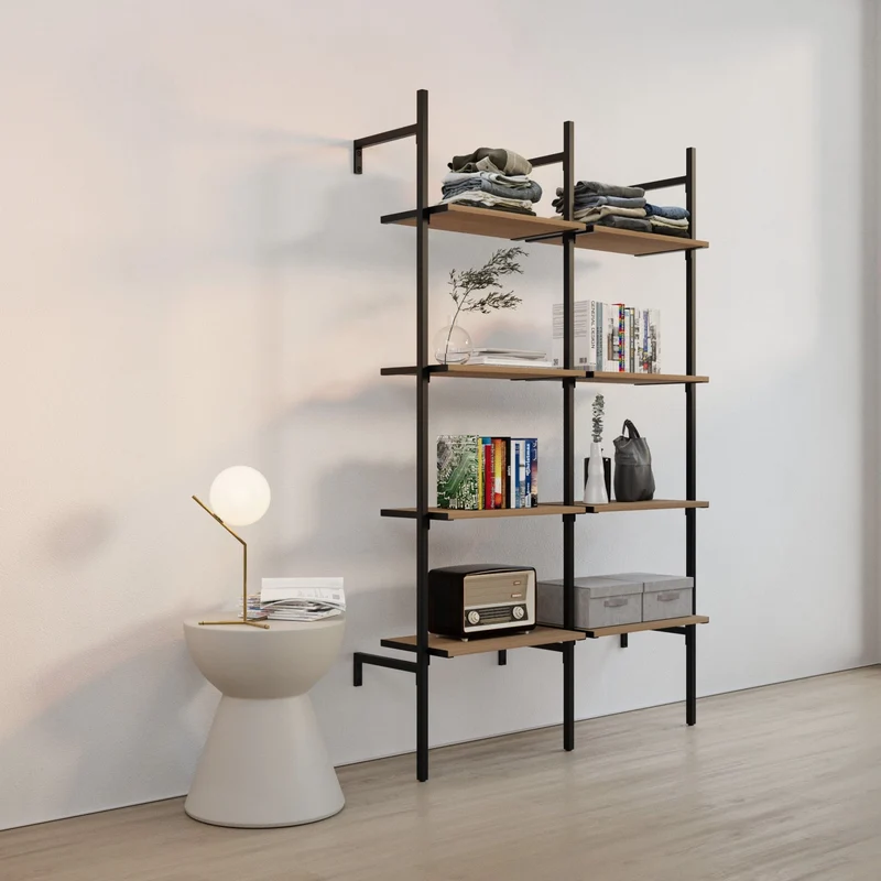 Frame Walk-In système d'étagères 2 colonnes - (4 étagères / 4 étagères)