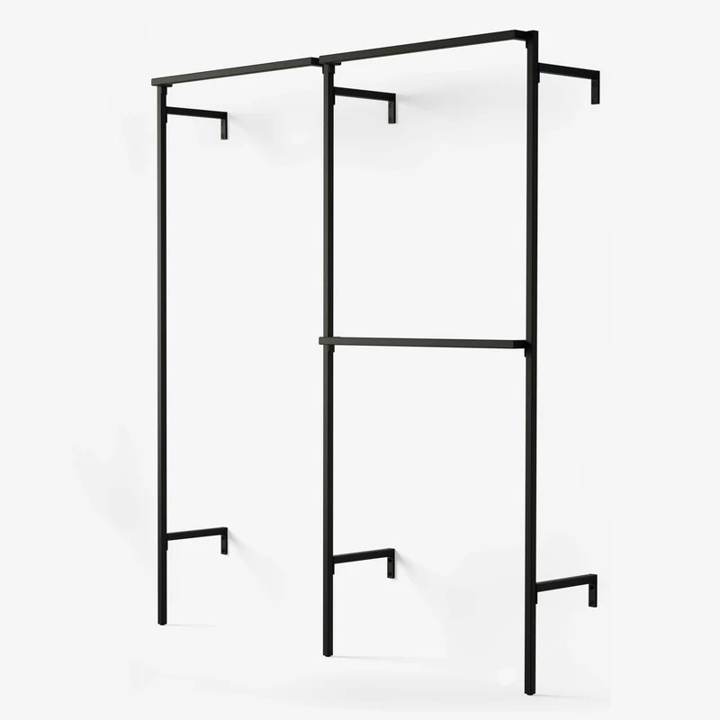 Frame Walk-In penderie 2 colonnes - (1 rail / 2 rails)
