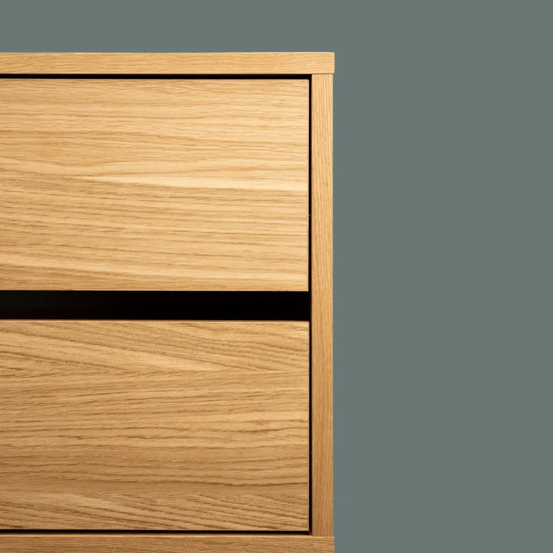 Frame Walk-In 1 colonne système d'étagères avec commode - (2 étagères + 1 commode)